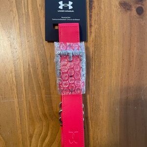 Under Armour Vibrant Red Baseball Belt